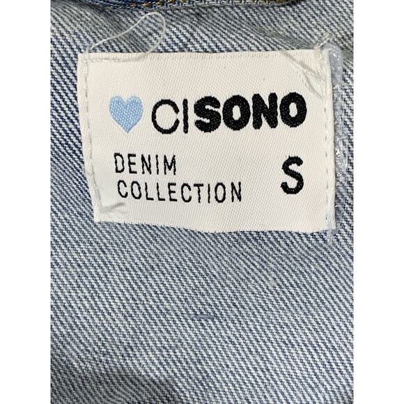 Ci Sono Denim Jacket Womens S Jean Jacket Medium Wash - Picture 7 of 8